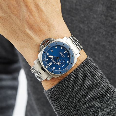 panerai submersible blue notte|ww Panerai submersible watch.